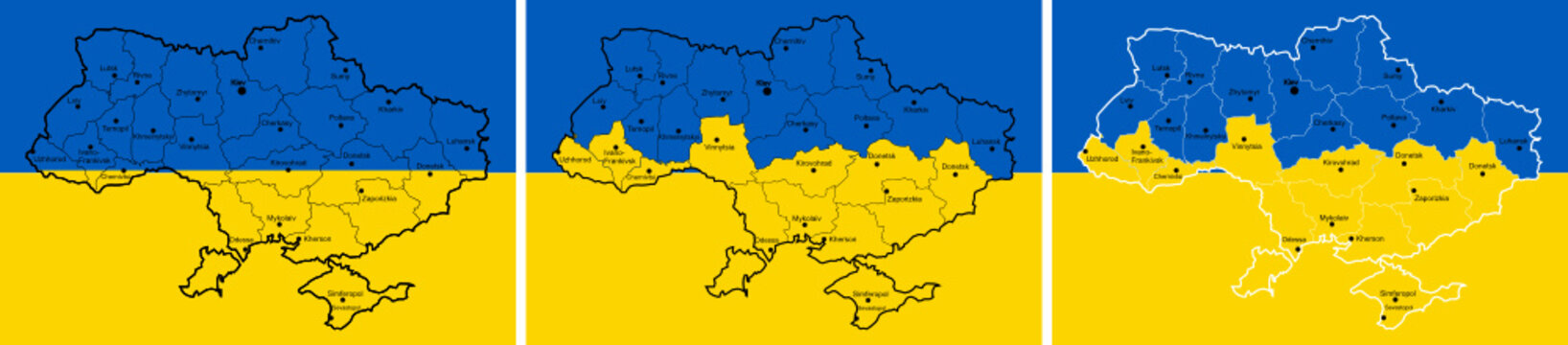 Mapa Ukrainy