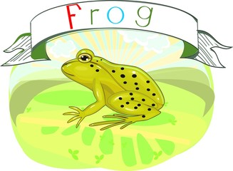 Frog with title