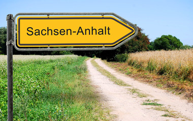 Strassenschild 19 - Sachsen-Anhalt