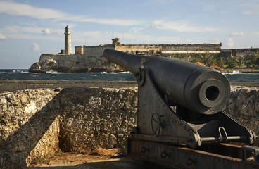 Fototapeta na wymiar Morro fortress in Havana. Cuba
