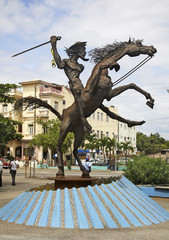 Monument to Don Quijote in Havana. Cuba