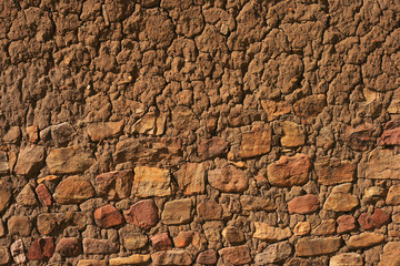 rock adobe wall