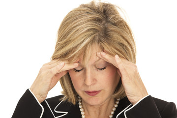 Fototapeta premium Blonde Woman with Headache