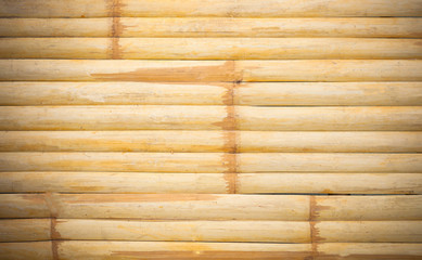 grunge yellow bamboo background and texture