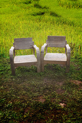 Wooden chairs