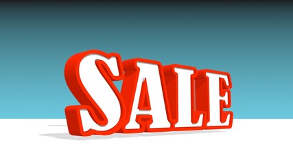 sale text on white ground