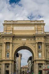 Obraz premium Piazza del la Republica, Florence, Italy