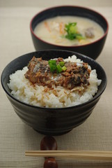 サンマの蒲焼き丼