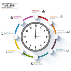 Infographics vector design template
