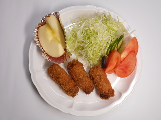 豚肉の梅しそロールフライ