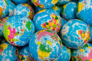 Fototapeta na wymiar global ball toy
