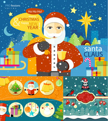 Happy Santa Claus profession series