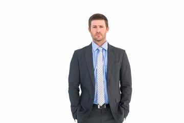 Businessman looking at the camera