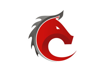 Horse head logo vector