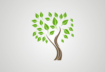 Tree ecology logo vector