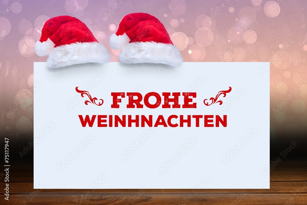 Poster composite image of frohe weinhnachten