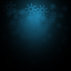 Fototapeta na wymiar christmas background with sparkles and snowflakes