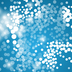 abstract blue background with sparkles and circles