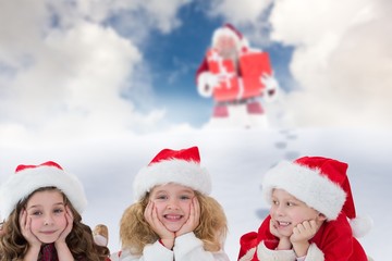 Fototapeta premium Composite image of cute children