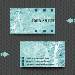 Business card template with abstract background.