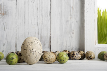 Studio, Ostern, Osternest auf dem Fensterbrett