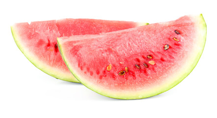 Juicy watermelon isolated on white