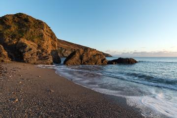 Hemmick Beach in Cornwall