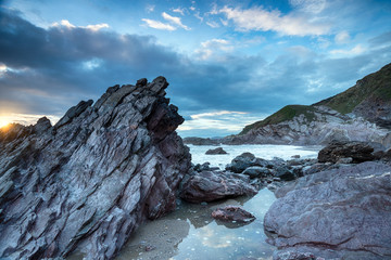 Fototapeta na wymiar Rugged Cornwall Coast