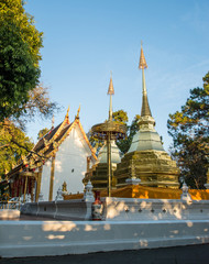 Naklejka premium Wat Phra That Doi Tung, Chiang Rai, Thailand.