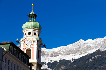 Old tower in Innsbruck, Austria
