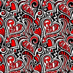 Love Valentine seamless pattern