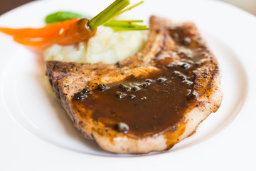 Pork chop steak