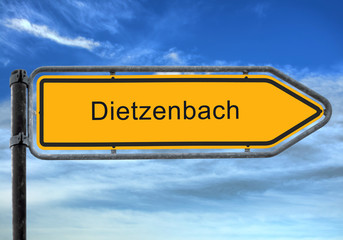 Obraz premium Strassenschild 26 - Dietzenbach