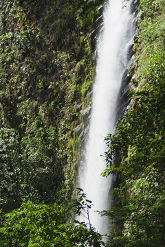 Waterfall Catarata Rio Fortuna in Costa Rica