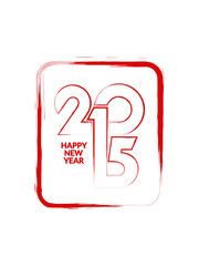 Vector design element of happy new year 2015.