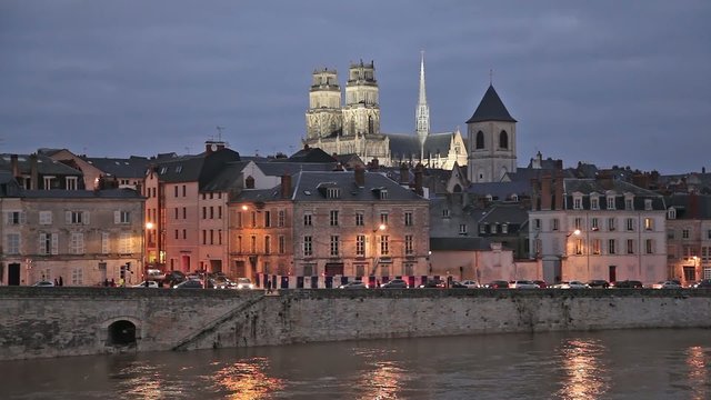 Evening in Orleans, France