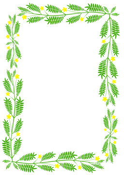 Traditional Floral Green Border.