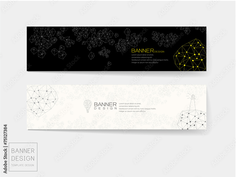 Canvas Prints creative banner template design