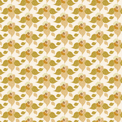 beige floral seamless background