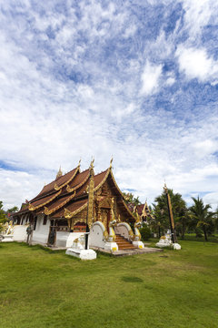 Northern Thailand temple style in Pai Province, Mea Hong Sorn.