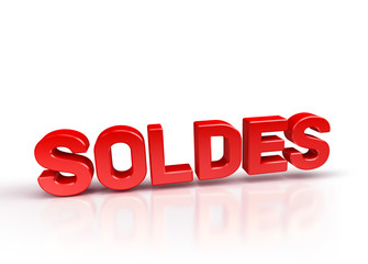 soldes texte 3D