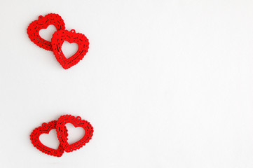 blank card with a Valentine's Day