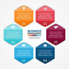 Business circle infographic, diagram with options