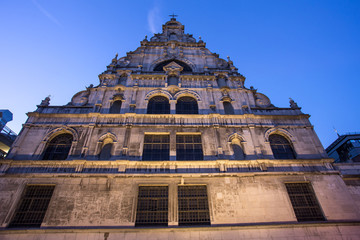 aachen old city in the evening