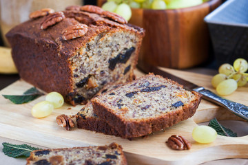 Homemade banana loaf