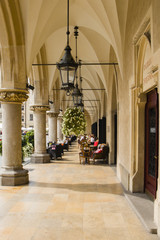 colonnade at the Market Square in Krakow
