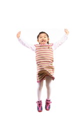 스튜디오 안의 여자 꼬마 어린이