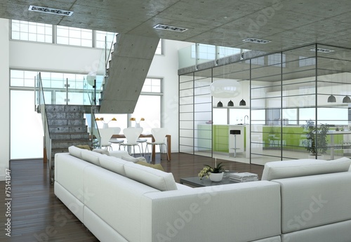 Fototapete Modern Loft Interior Design Fototapeten Wallsheaven Virtua73