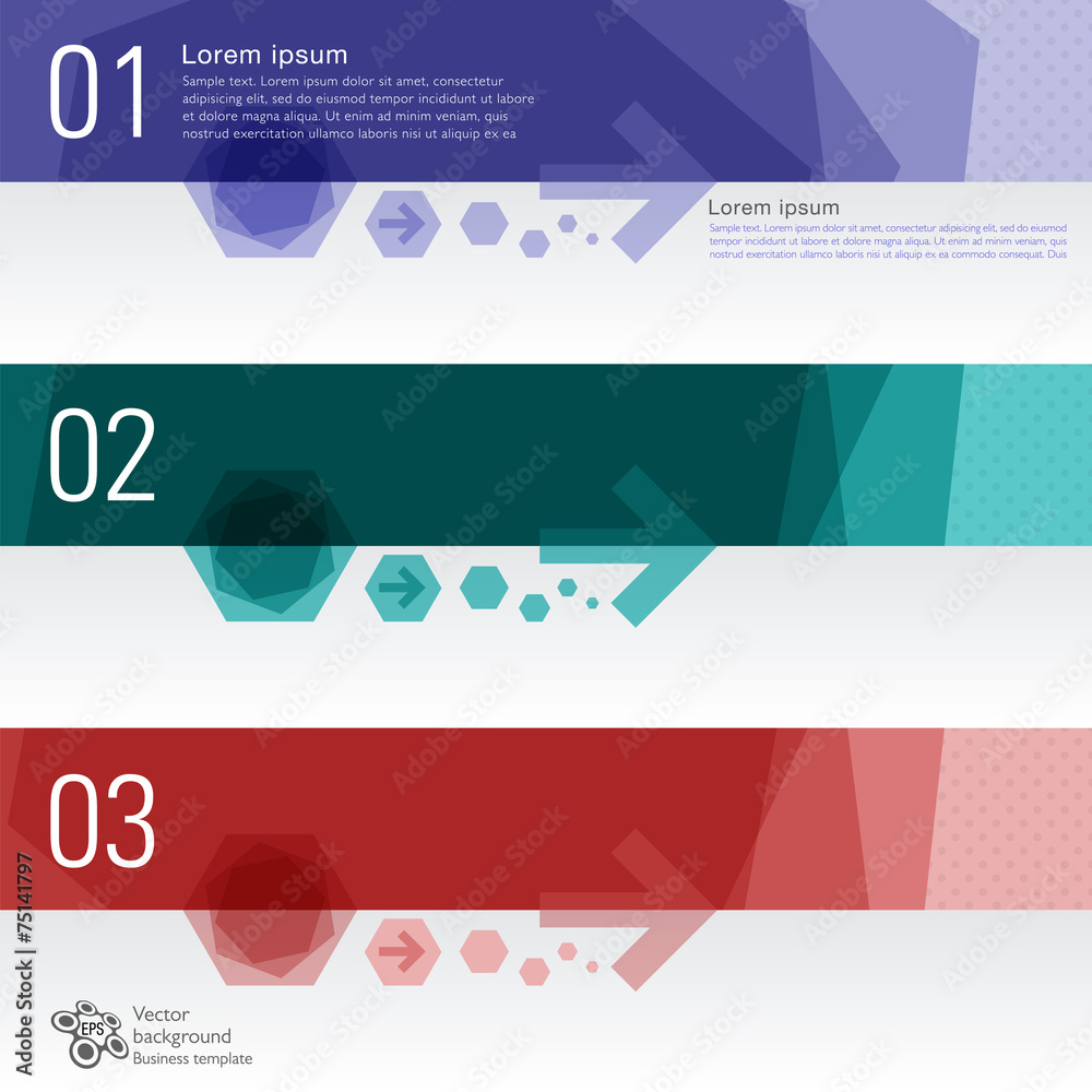 Wall mural infographics web banner & label design