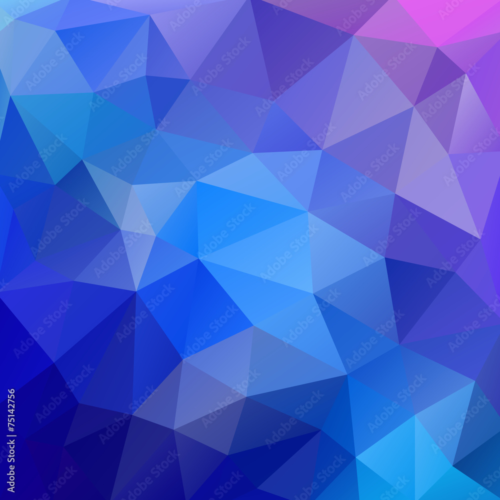 Wall mural triangular background